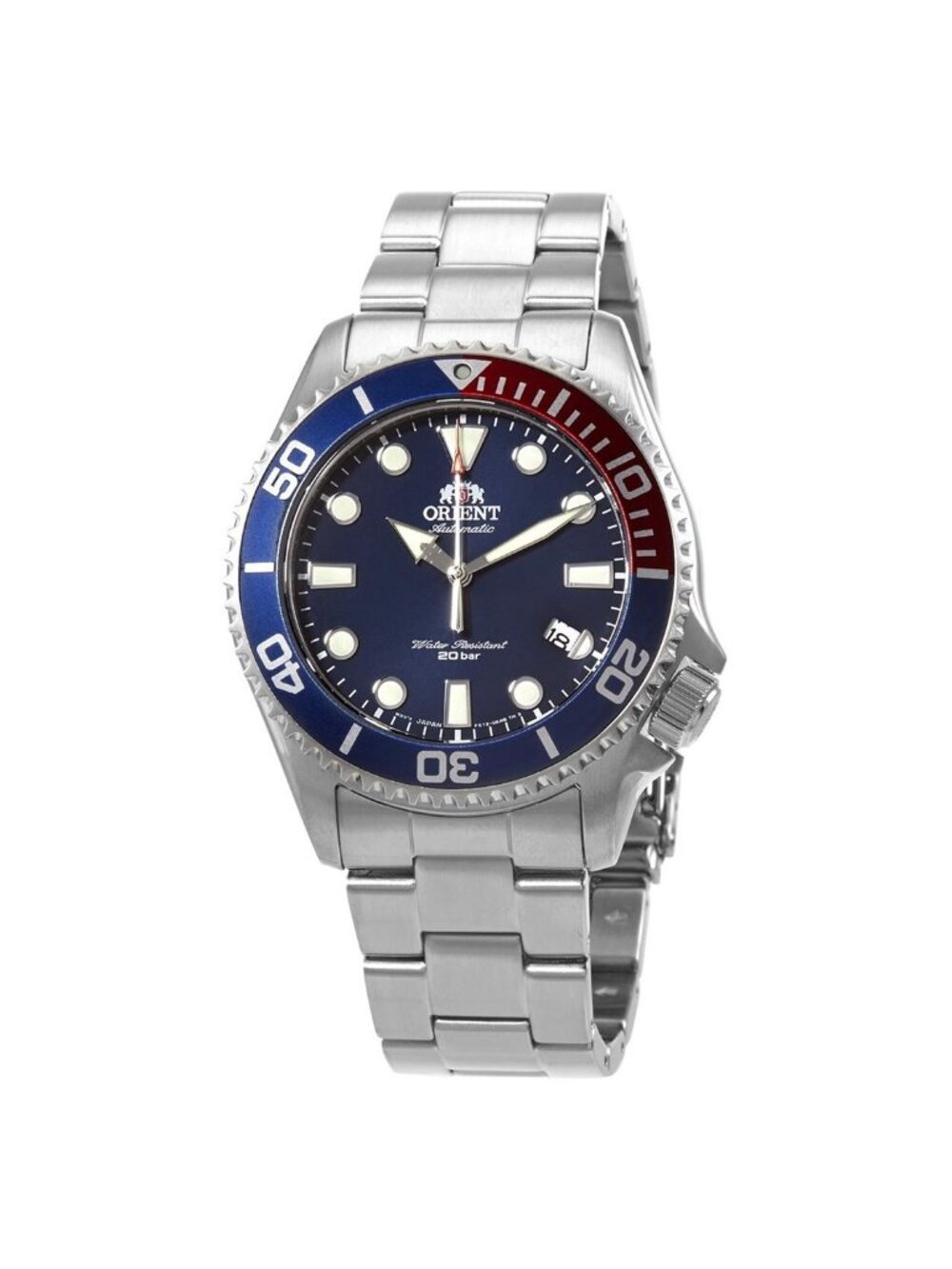NWT Orient Triton Automatic Blue Dial Pepsi Bezel Men's Watch